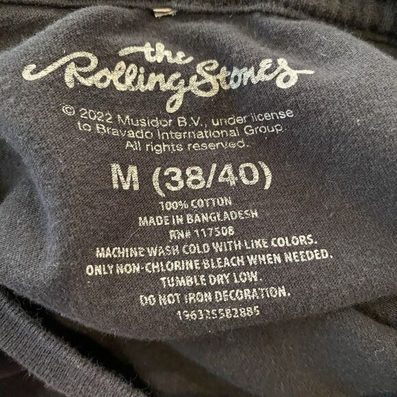 The Rolling Stones Shirt M Tour Concert Rock Unisex Flowers Lips Tongue Shirt - Picture 6 of 7